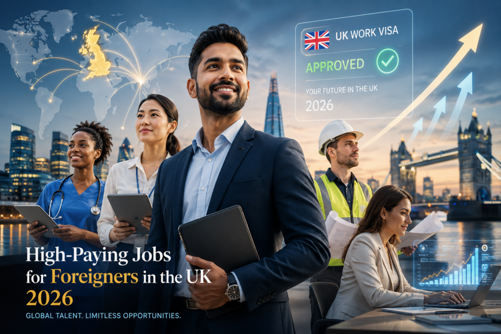high-paying jobs for foreigners in the UK