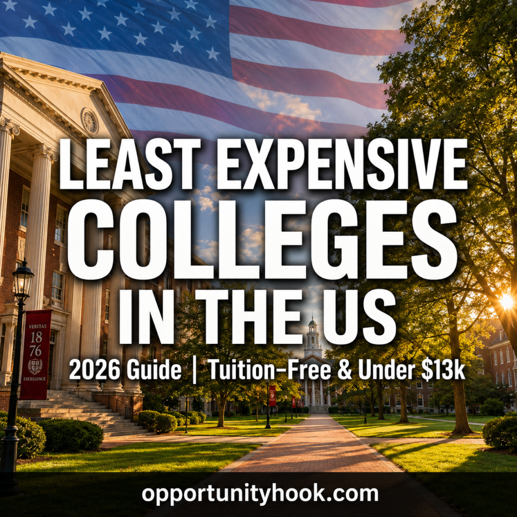 least expensive colleges in the US