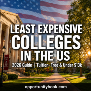 least expensive colleges in the US