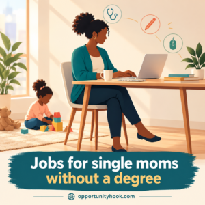 no-degree jobs for single moms